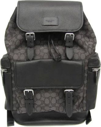 Coach Pre-owned Backpacks, female, Gray, Size: ONE SIZE Pre-owned Leather backpacks