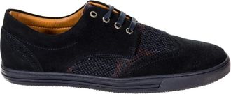 Hackett Sportieve Sneakers in Marineblauw - Heren - Sneakers - Blauw - 44 EU - Leer - Schoenen