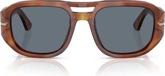 Persol Sunglasses Po3373 S 96/56 Vincent Terra Di Siena/Blue Unisex