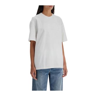 Ganni Heart Embroidered Graphic Tee