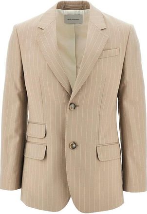 Ami Pinstriped wool single-breasted jacket Man 42