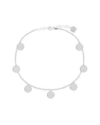 Gabi Rielle 18K Over Silver Shimmering Discs Anklet