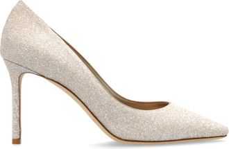 Jimmy Choo London Romy Pumps met Hoge Hak - Dames - Pumps - Geel - 40 EU - Leer - Schoenen