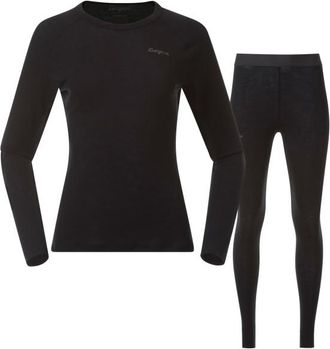 Bergans Allround Merino Baselayer Set Merinounterw&auml;sche f&uuml;r Damen | schwarz