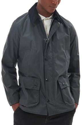 Barbour Ashby Waxed Cotton Jacket in Grey/classic at Nordstrom, Size Xx-Large