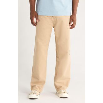 Carhartt Work in Progress OG Single Knit Loose Organic Cotton Canvas Pants in Dusty H Brown at Nordstrom, Size Large