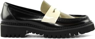 Bibi Lou Leren Loafer met Laklaag - Dames - Loafers - Zwart - 40 EU - Schoenen