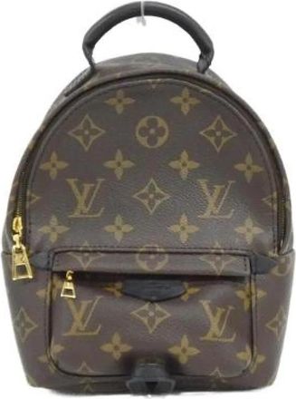 Louis Vuitton Pre-owned Palm Springs Monogram Mini Rugzak - Dames - Vintage Rugzakken - Bruin - ONE Size - Vintage