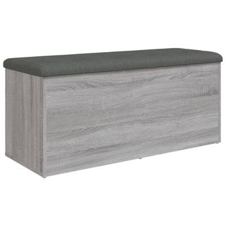 vidaXL Vidaxl - Banco Con Almacenaje Madera Ingenier&iacute;a Gris Sonoma 102x42x45 Cm