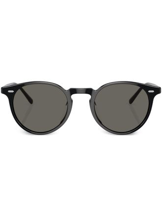 Oliver Peoples Occhiali da sole tondi - Nero
