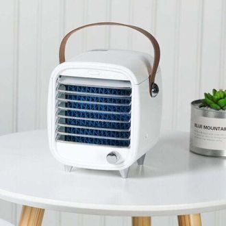 OEM Mini Enfriador De Aire, Ventilador De Aire Acondicionado Refrigerado Por Agua, Peque&ntilde;o Ventilador De Escritorio Port&aacute;til