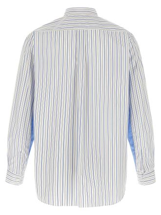 Comme Des Gar&ccedil;ons Striped Cotton Shirt - White