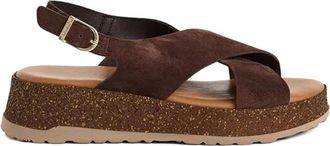 Tamaris Wedge Sandal - female - Tamaris - Flat Sandals - Brown - 3 UK - Shoes