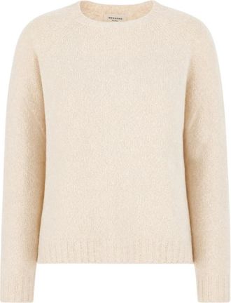 Max Mara Ronde hals gebreid - Dames - Ronde hals truien - Beige - S - Truien & Vesten