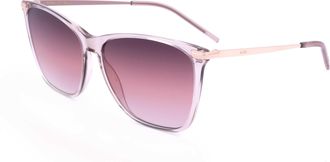 HUGO BOSS Womens 58 mm Red Sunglasses