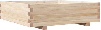 vidaXL Jardinera De Madera Maciza De Pino 90x90x26,5 Cm Vidaxl