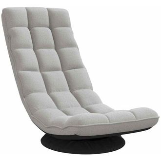 vidaXL Sill&oacute;n Giratorio De Suelo De Tela Gris Nube 70x51x79 Cm Vidaxl