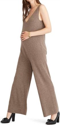 Hatch Womens The Nola Jumpsuit In Portabella/brown