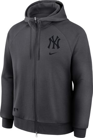 Nike New York Yankees Authentic Collection Nike Mens Dri-Fit MLB Full-Zip Hoodie in Grey | 03B300OTNK-29Q