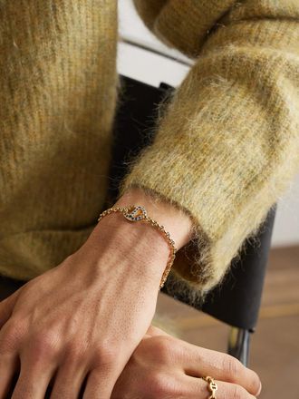 Hoorsenbuhs 18-Karat Gold, Sapphire and Diamond Bracelet