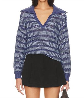 525 america Rachel Sailor Pullover In Forever Blue Multi