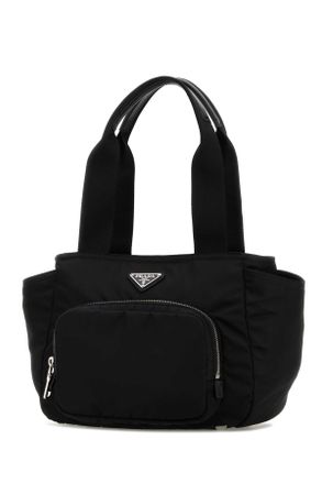 Prada Womens Black Re-Nylon Handbag Nero Borse A Mano Bag