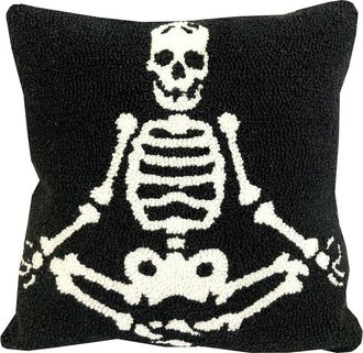 The Rug Market Skeleton Yoga 16X16in Rug