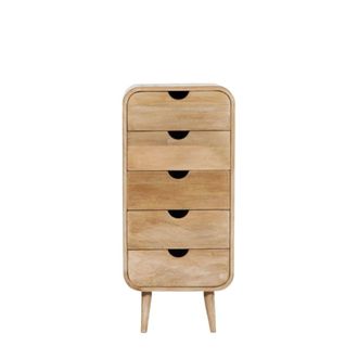 Decoclico Cajonera de madera de mango te&ntilde;ida 5 cajones