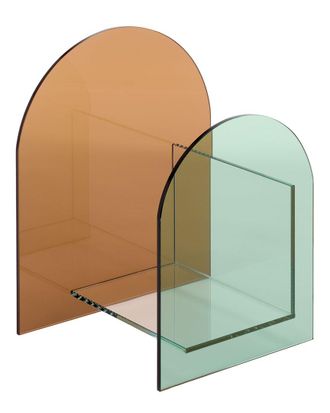 Safavieh Ares Tinted Glass Book Display
