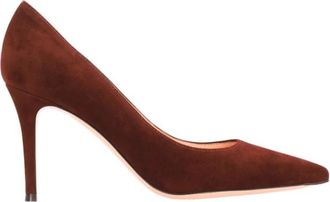Gianvito Rossi Gianvito 85 Suede - Dames - Pumps - Bruin - 38 EU - Leer - Schoenen
