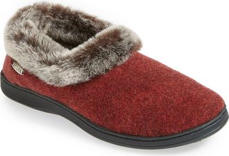 Acorn Faux Fur Slipper in Crackleberry at Nordstrom, Size Xx-Large