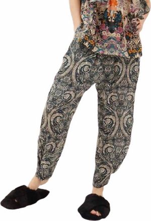 Maria Cher Besalu Floral Pants In Mix 2 Green