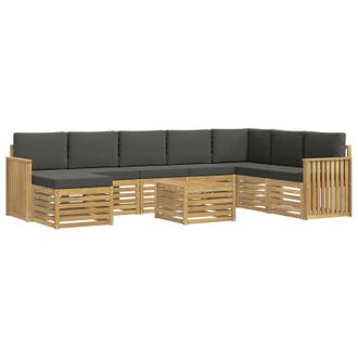 vidaXL Juegos De Sof&aacute;s Madera De Acacia S&oacute;lida Vidaxl
