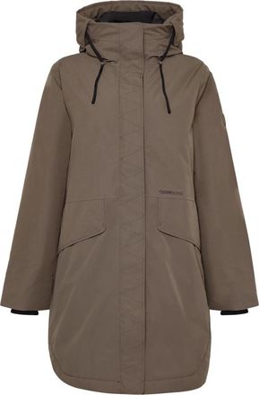 Didriksons 1913 Lilian Parka - Dames - Parka Jassen - Bruin - L - Leer - Jassen