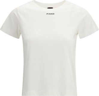 Pinko Witte Katoenen T-Shirt