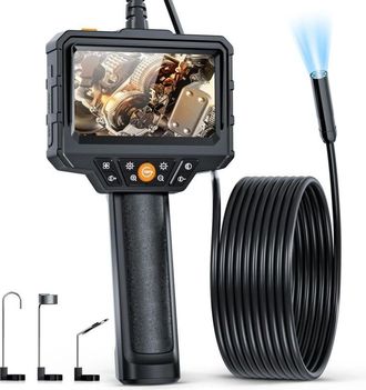 Elle Endoscopio Digital Industrial, C&aacute;mara De Inspecci&oacute;n De Tuber&iacute;as De Alcantarillado Con Pantalla Ips De 4,3 Pulgadas, C&aacute;mara Tipo Serpiente Impermeable 