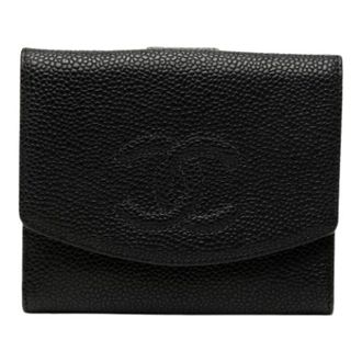 Chanel Pre-owned Wallets, female, Black, Size: ONE SIZE Pre-owned Small Wallet