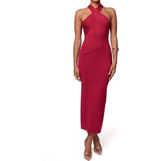 JLUXLABEL Steph Sleeveless Knit Maxi Dress in Pink at Nordstrom, Size Medium