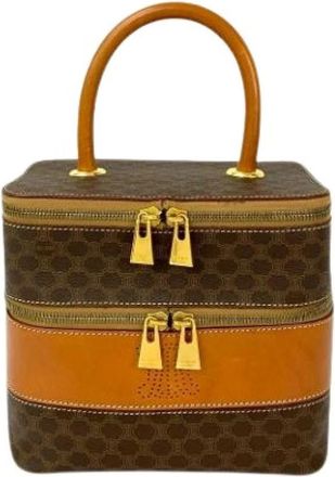 Celine Pre-owned Handbags, female, Brown, Size: ONE SIZE Pre-owned Vintage Leather Handbag