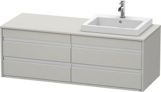Duravit Mueble Bajo Lavabo Ketho 550x1400x496mm Wt Re Concrete