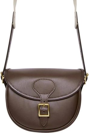 Oliver Brown Best Leather Cartridge Bag - Dark Brown