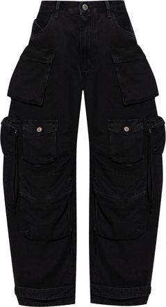 The Attico Fern Cargo Jeans - Womens - Cotton