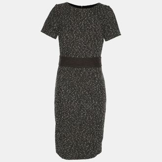 Paule Ka Black/white Tweed Dress