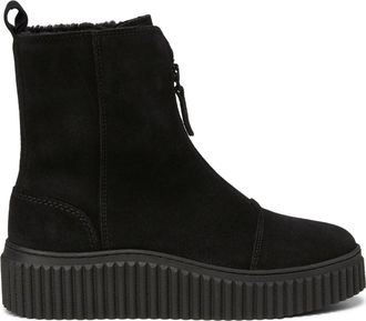 Marc O'Polo Black Mo. Bianca Suede Front Zipper Boots