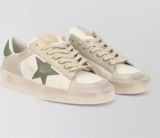 Golden Goose sneakers contrast star patch perforated toe box
