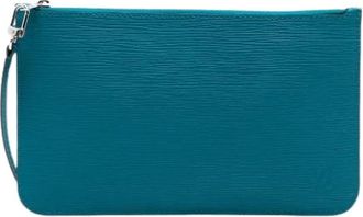 Louis Vuitton Pre-owned Clutches, female, Blue, Size: ONE SIZE Pre-owned Leather Clutch