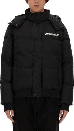 Moschino Down Jacket With Logo-Uomo
