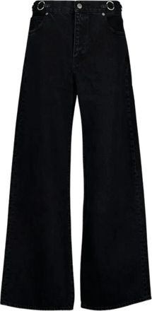 Frame Denim Sutro O-Ring Stroll Jeans - Dames - Loose Fit Jeans - Zwart - W28 - Katoen - Jeans