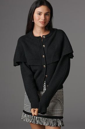 Sanctuary Crew-Neck Cape Cardigan Sweater