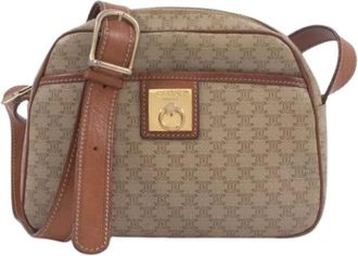 Celine Pre-owned Cross Body Bags, female, Beige, Size: ONE SIZE Pre-owned Macadam Shoulder Bag